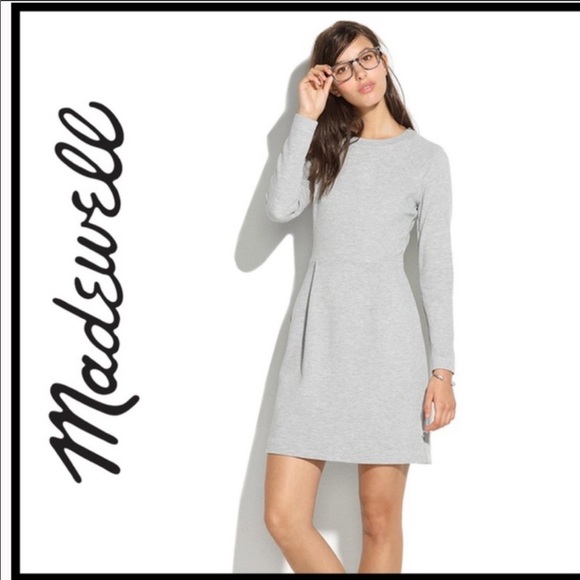 Madewell Dresses & Skirts - 🔥Madewell grey long sleeve Sweatshirt dress sz M